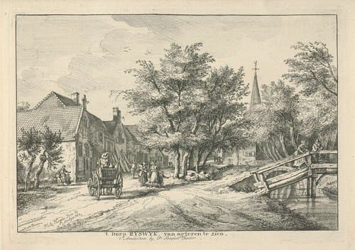 Gezicht op Rijswijk by Paulus Constantijn la Fargue