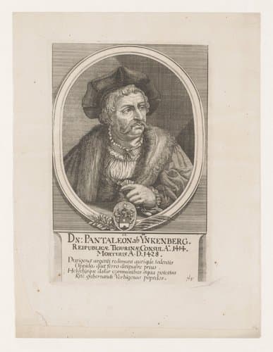 Portret van Pantaleon ab Inkenberg by Johannes Meyer (II)