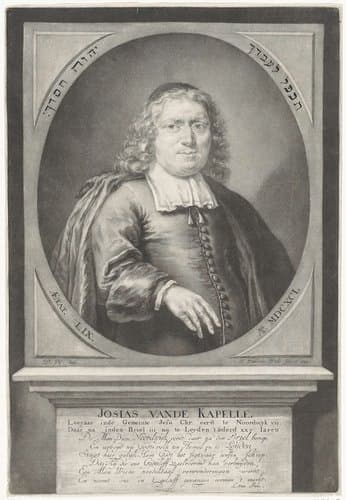 Portret van de predikant Josias van der Kapelle by Thomas van der Wilt