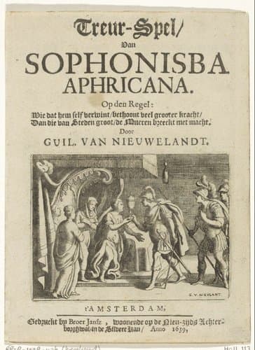 Sophonisba ontvangt de gifbeker by Guilliam van Nieulandt (II)