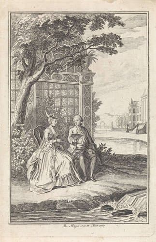 Man en vrouw bij een prieel by Robbert Muys