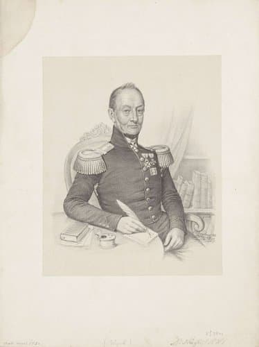 Portret van J. H. Nägeli by Johann Peter Berghaus