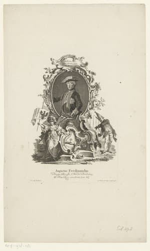 Portret van Prins August Ferdinand van Pruisen by Johann Esaias Nilson