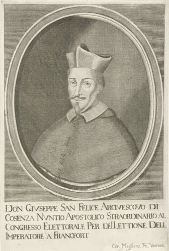 Portret van Giuseppe Francisco Maria Sanfelice by Cornelis Meyssens