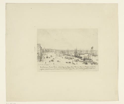 Gezicht op Bordeaux by Maxime François Antoine Lalanne