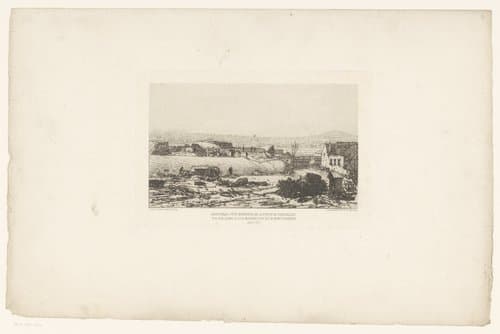 Gezicht op een bastion aan de ingang van Versailles by Maxime François Antoine Lalanne