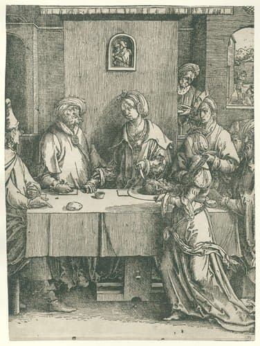 Salomé met het hoofd van Johannes de Doper by Lucas van Leyden