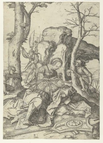 Simson en Delila by Lucas van Leyden