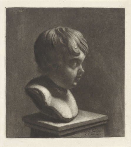 Borstbeeld van een kind, naar rechts by Wallerant Vaillant