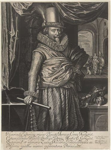 Portret van Frederik Hendrik, prins van Oranje-Nassau by Willem Jacobsz Delff
