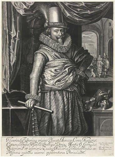 Portret van Frederik Hendrik, prins van Oranje-Nassau by Willem Jacobsz Delff