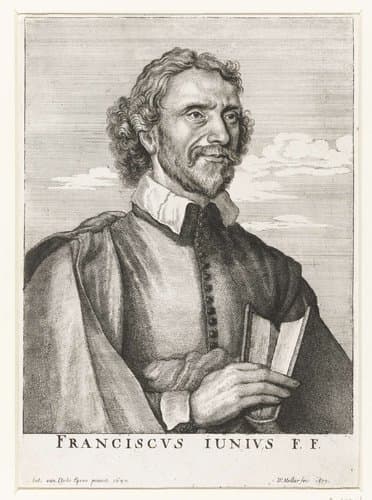 Portret van Franciscus Junius de Jongere by Wenceslaus Hollar