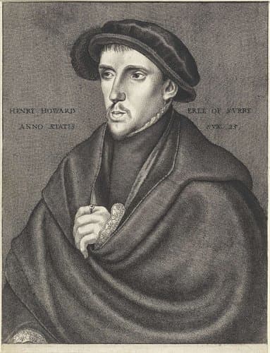 Portret van Henry Howard, graaf van Surrey by Wenceslaus Hollar