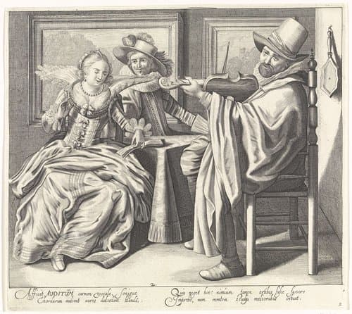 Auditus / Het Gehoor by Cornelis van Kittensteyn