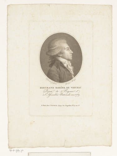 Portret van Bertrand Barère de Vieuzac