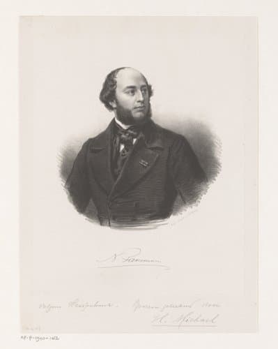 Portret van Nicolaas Pieneman by Hendrikus Michael