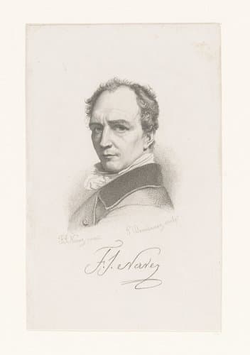 Portret van François Joseph Navez, naar een zelfportret