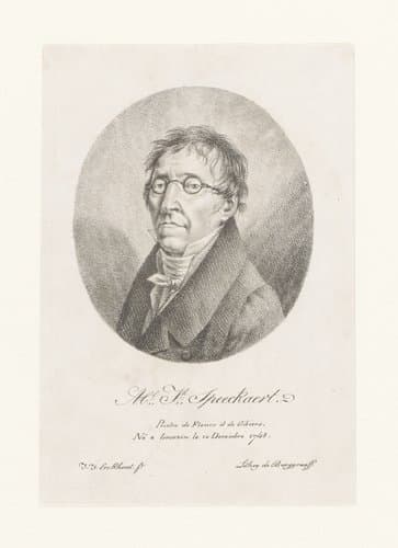 Portret van Michel-Joseph Speeckaert by Guillaume Philidor Van den Burggraaff