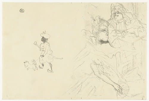 Couverture pour L'Exemple de Ninon de Lenclos amoureuse by Henri de Toulouse-Lautrec