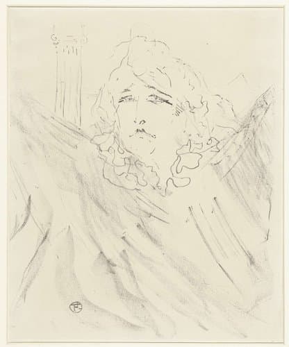 Sarah Bernhardt dans Cleopâtre by Henri de Toulouse-Lautrec