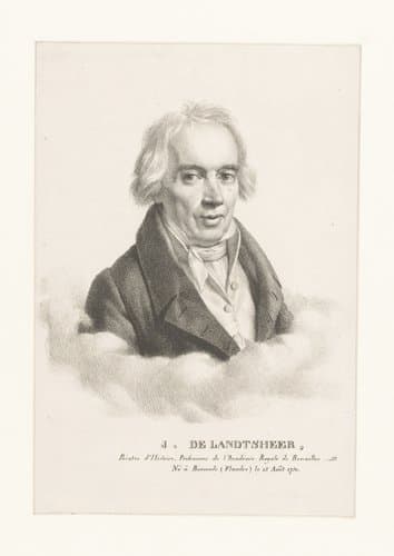 Portret van Jean de Landtsheer by Guillaume Philidor Van den Burggraaff