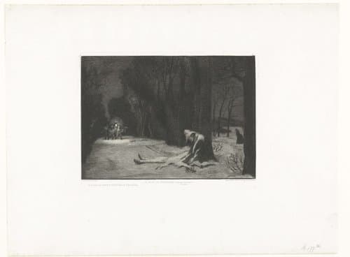 Dood van Matamore by Félix Bracquemond
