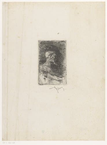 Buste van een man by Mariano José Maria Bernardo Fortuny y Carbó