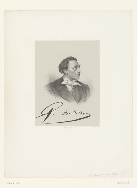 Portret van Grégoire Bordillon by Adolphe Mouilleron