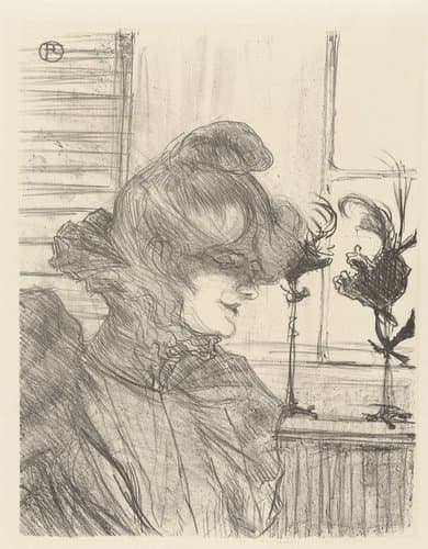 Le Marguoin (Mademoiselle Louise Blouet) by Henri de Toulouse-Lautrec