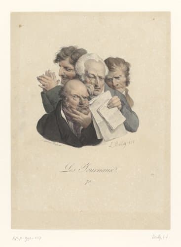 Gezichten met een grimas by Louis-Léopold Boilly