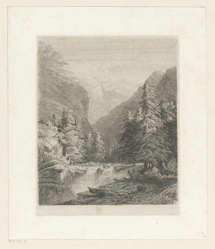 Essais de gravure a l'eau forte by Alexandre Calame