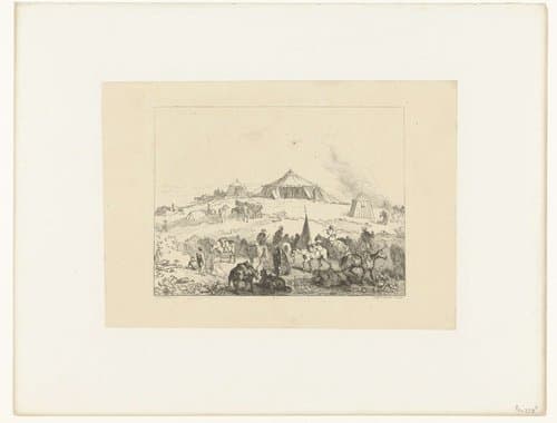 Un camp en Algérie by Félix Bracquemond