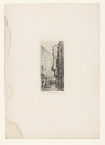 Straatzicht in Barcelona by Maxime François Antoine Lalanne