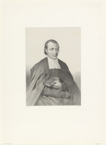 Portret van een priester by Adolphe Mouilleron