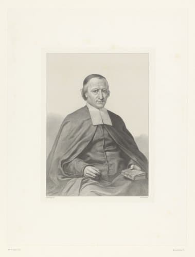 Portret van een priester by Adolphe Mouilleron