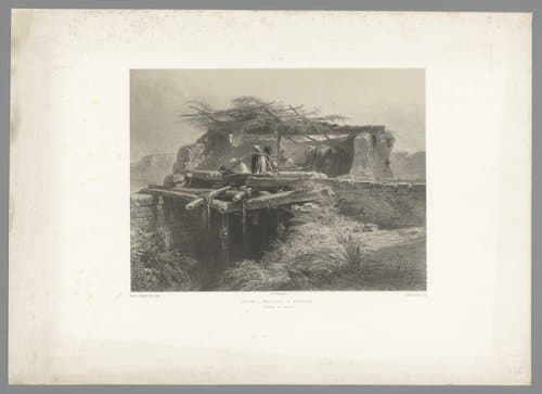 Bewateringssysteem in de omgeving van Luxor by Adolphe Mouilleron