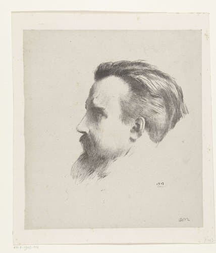 Portret van Maurice Denis by Odilon Redon