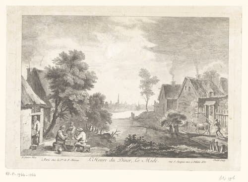 L'Heure du Diner, Le Midi. by Pierre Quentin Chedel
