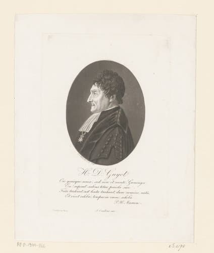 Portret van Henri Daniël Guyot by Edme Quenedey