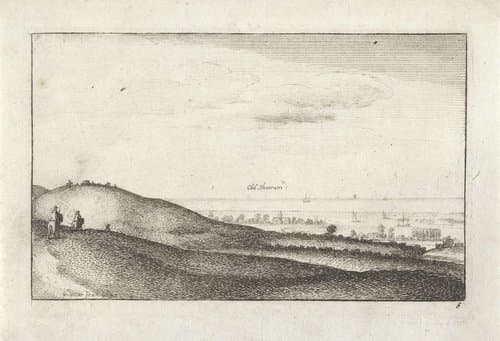 Landschap met gezicht op Shoreham by Wenceslaus Hollar