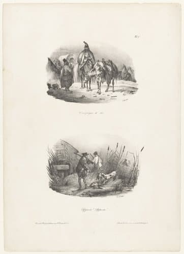 Schetsen uit het dagelijks leven van mensen en dieren by Victor Adam