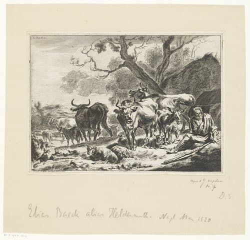 Landschappen met vee en herders
