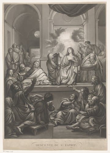 Uitstorting van de Heilige Geest by Ulysse Michel Denis