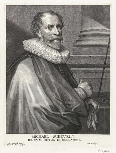 Portret van Michiel Jansz. van Mierevelt by Willem Jacobsz Delff