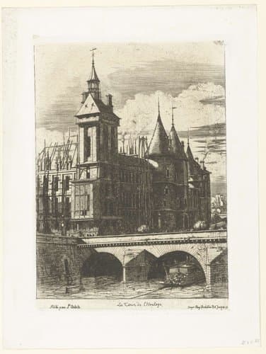 La Tour de l'Horloge by Charles Meryon