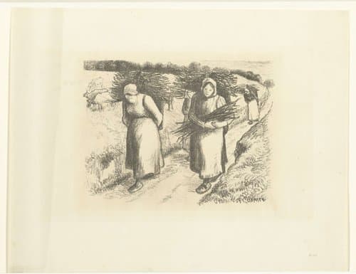 Porteuses de fagots by Camille Jacob Pissarro