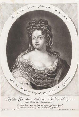 Portret van Sophia Charlotte by Jacob Gole