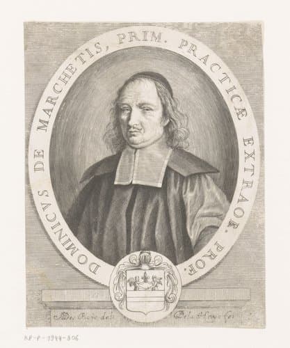 Portret van Domenicus de Marchetis by Charles de La Haye