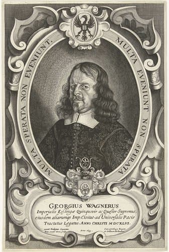 Portret van Georg Wagner by Antony van der Does