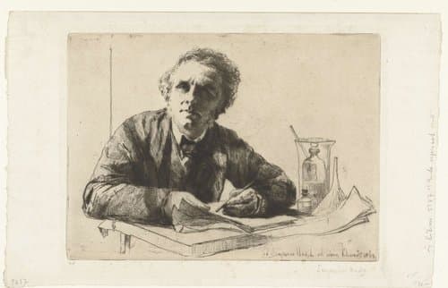 Zelfportret van Francis Seymour-Haden by Francis Seymour-Haden (Sir)